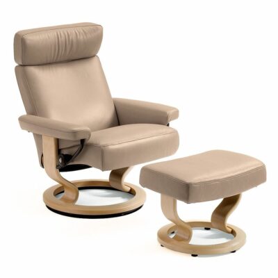Stressless Orion Medium Chair with Ottoman