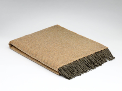 Throw Pure Wool Cashew HB
